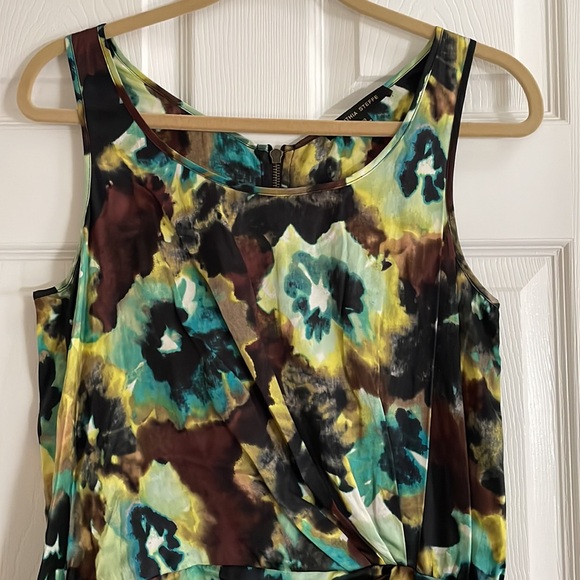 Cynthia Steffe Dress Flowers Green - Picture 4 of 11